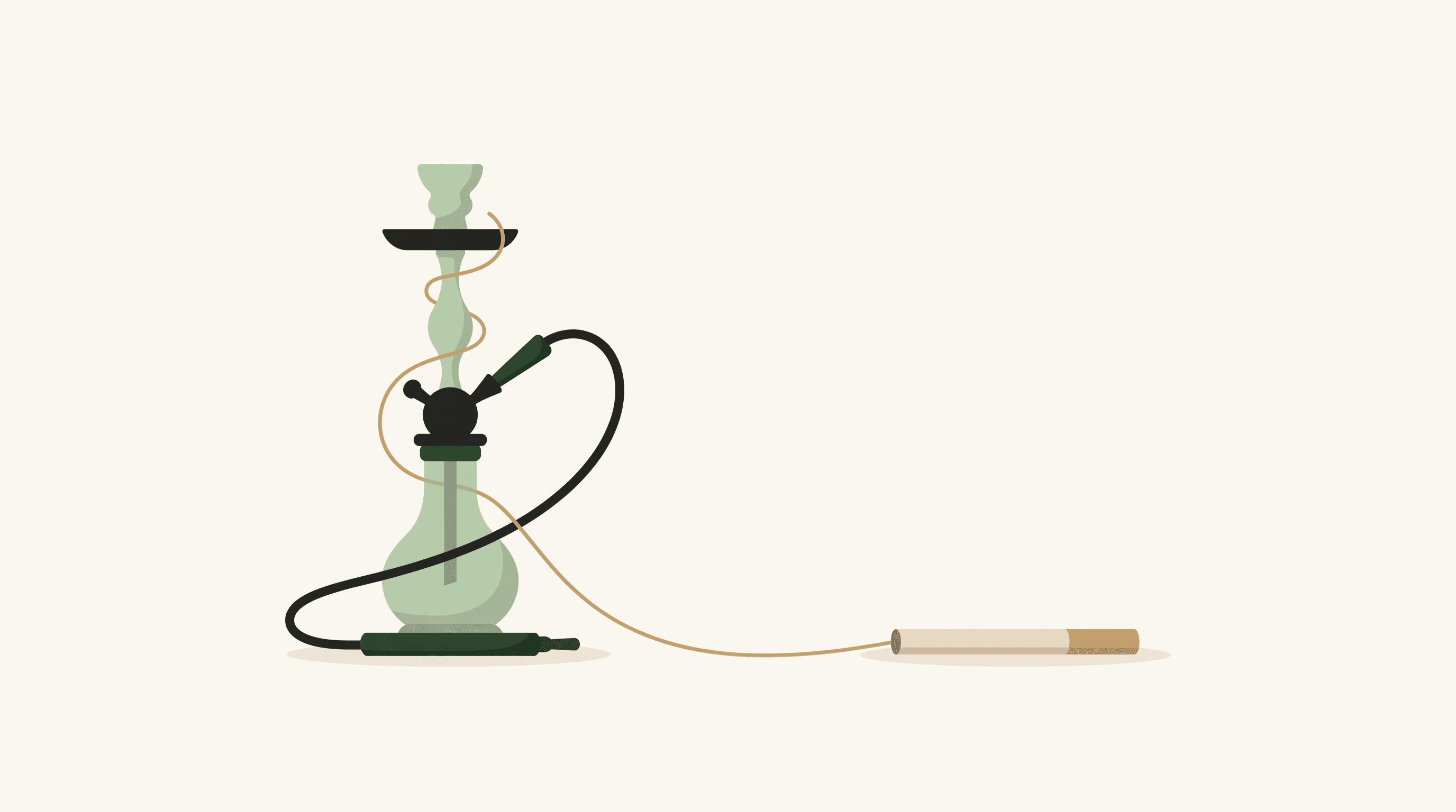 Cover illustration for “Is Hookah Safer Than Cigarettes? What Every Weekend Smoker Should Know”